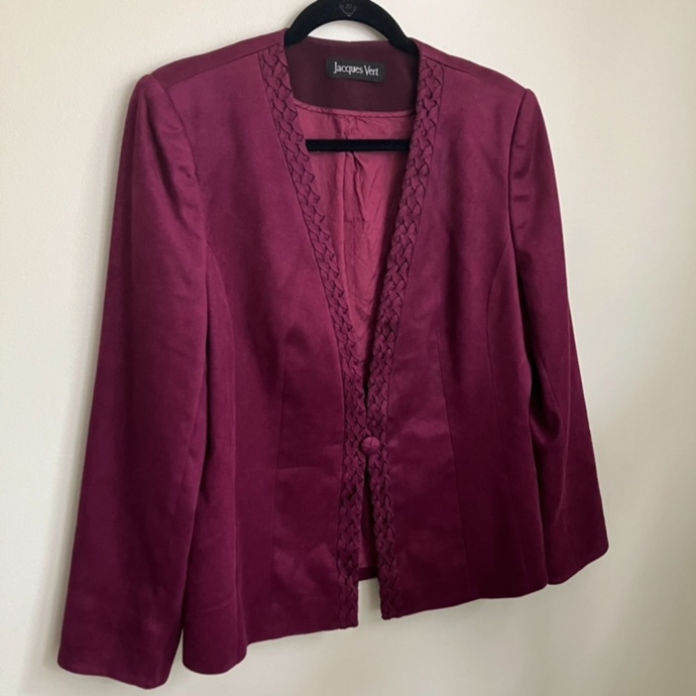 Women's Purple Faux Suede Jacket